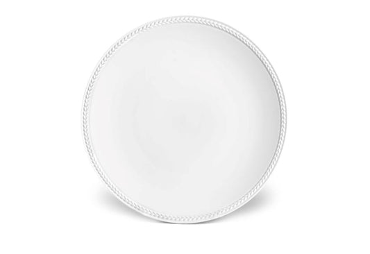 Soie Tressée Dessert Plate, White
