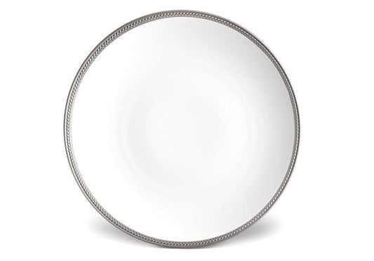 Soie Tressée Charger Plate, Platinum