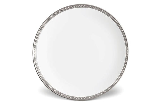 Soie Tressée Dinner Plate, Platinum