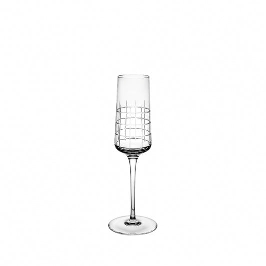 Graphik Champagne Flute In Crystal