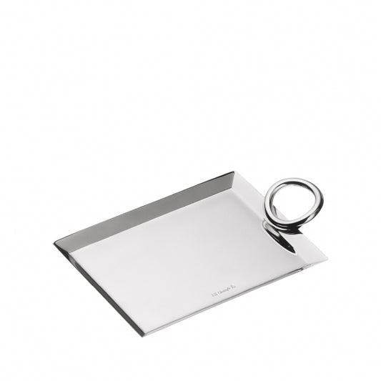 Vertigo Silver-Plated Business Card Tray